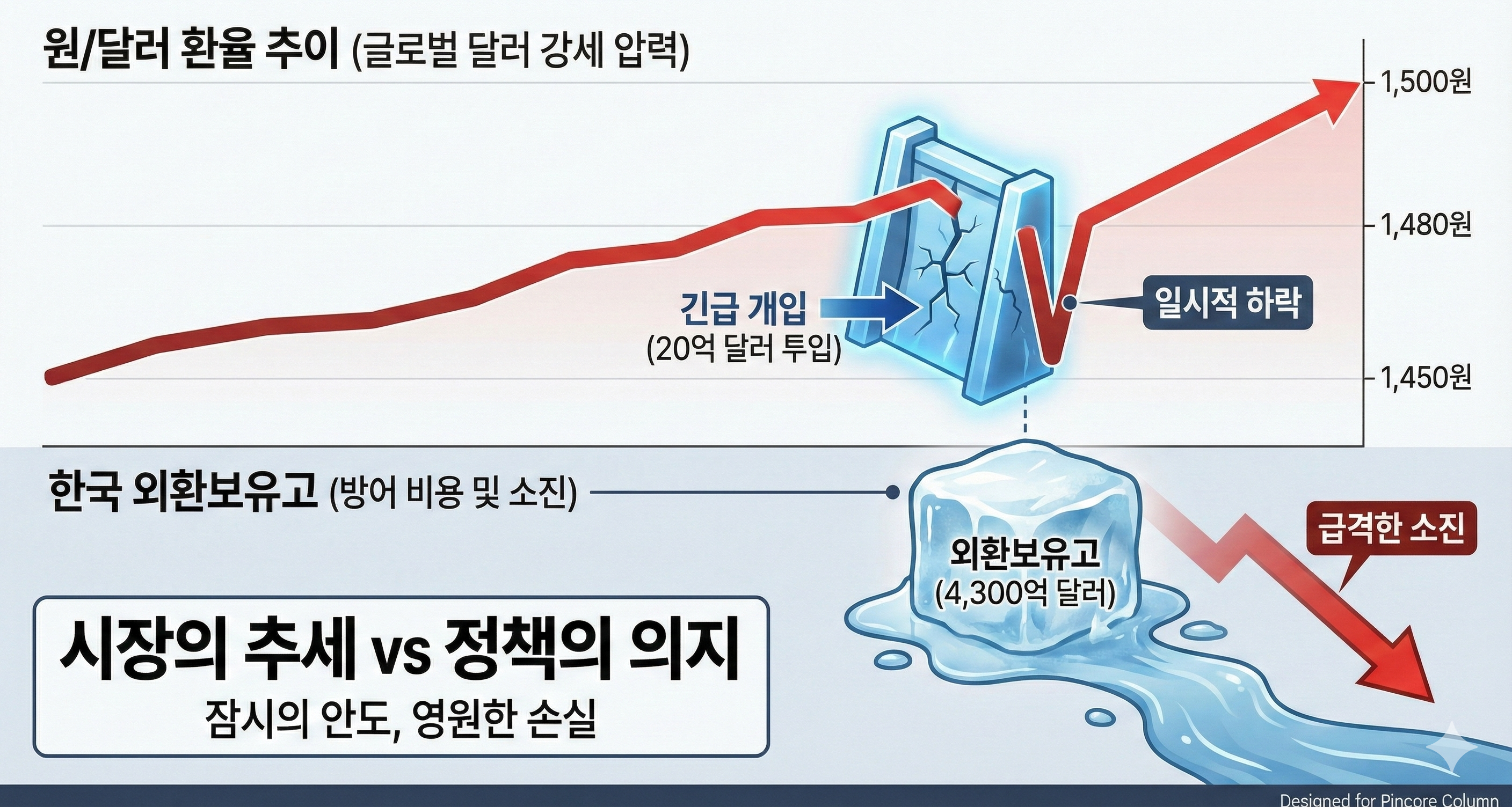 글로벌 달러 강세와 시장 개입 비주얼